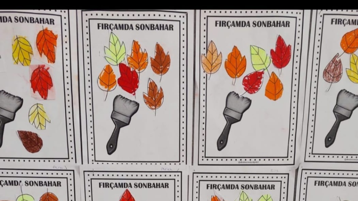 Anasınıfı D şubesi  Fırçamda Sonbahar Etkinliği 